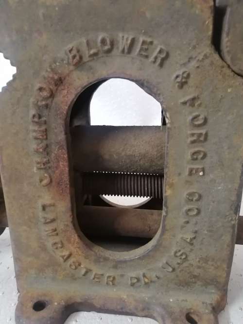 Vintage 1920 Champion Blower and Amp Forge Blacksmith Anvil
