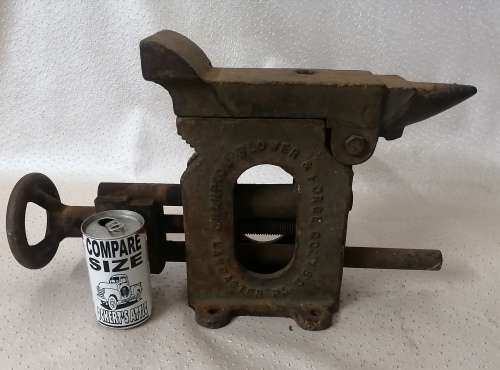 Vintage 1920 Champion Blower and Amp Forge Blacksmith Anvil