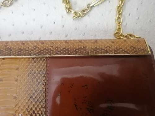 Magnificent!!! Original Leather and Cobra skin Handbag