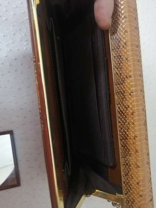Magnificent!!! Original Leather and Cobra skin Handbag