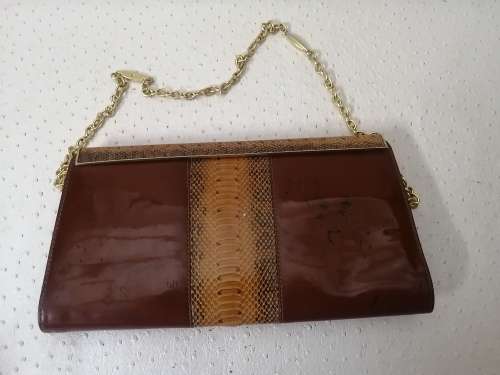 Magnificent!!! Original Leather and Cobra skin Handbag