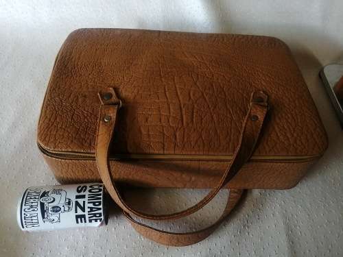Magnifisent Antique Buffalo Leather Picnic Case 100% Complete
