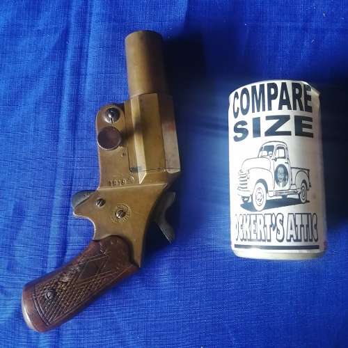 Very Rare!!! Bronze Italian Navy - WW1 - Brev.tettoni . Brescia - Percussion - Pistol