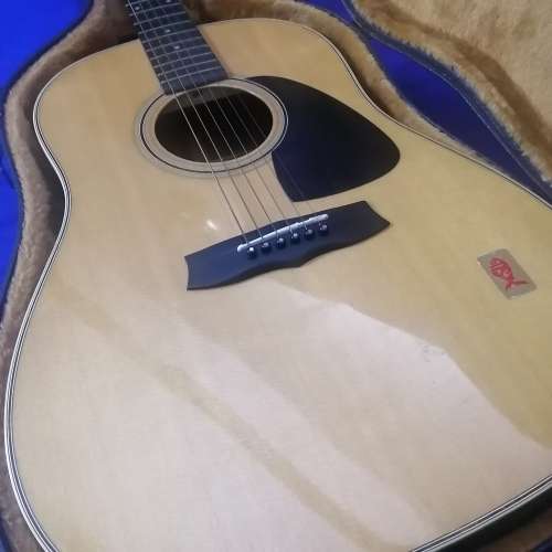Exquisite!! Rare Hand Finished Vintage Aria OW 35 Acoustic Guitar In Leather bound Case 99% MINT