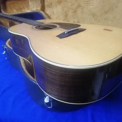 Exquisite!! Rare Hand Finished Vintage Aria OW 35 Acoustic Guitar In Leather bound Case 99% MINT