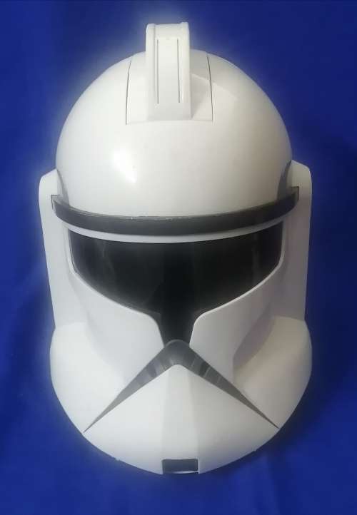 Original Hasbro Star Wars Clone Wars Stormtrooper helmet (Electronics Working) Size Kid to Adult