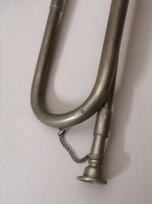 Vintage Brass Bugle US Regulation Military And Boy Scout Trumpet in good condition