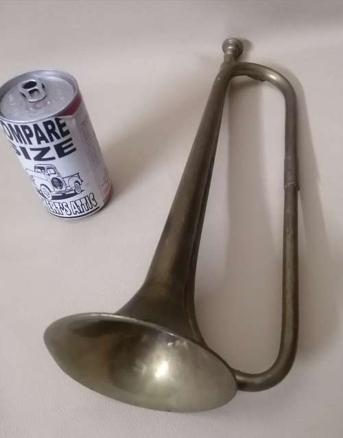 Vintage Brass Bugle US Regulation Military And Boy Scout Trumpet in good condition