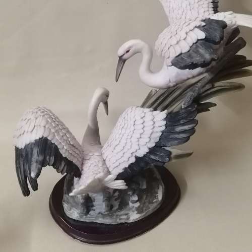 Magnificent Blue Cranes Sculpture from the Angelica Collection