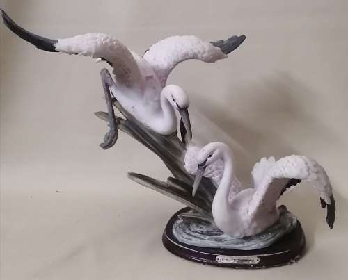 Magnificent Blue Cranes Sculpture from the Angelica Collection