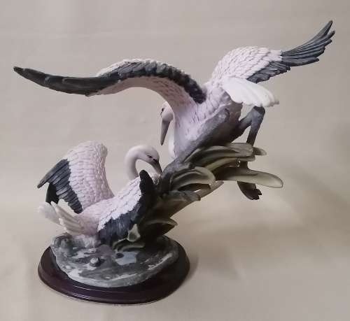 Magnificent Blue Cranes Sculpture from the Angelica Collection