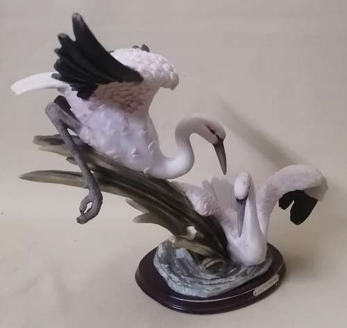 Magnificent Blue Cranes Sculpture from the Angelica Collection