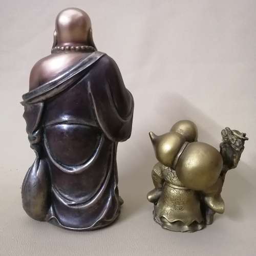 Two Stunning Laughing Buddha Statues