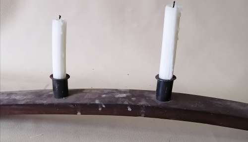 Wine Barrel Candle Holder