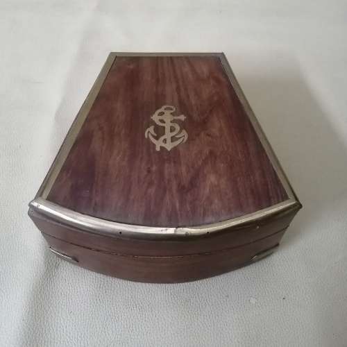 Antique Working Nautical Solid Brass Navigational Marine Sextant in Original Box