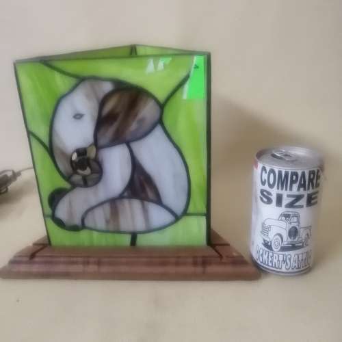 Artistic Stained Lead Glass Lamp (No Chips No Cracks)