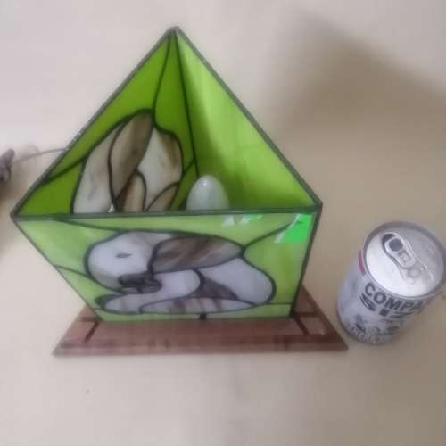 Artistic Stained Lead Glass Lamp (No Chips No Cracks)