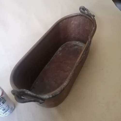 Exceptionally large Original French 19th Century Copper Fish Kettle Poissonniere (Very Heavy)