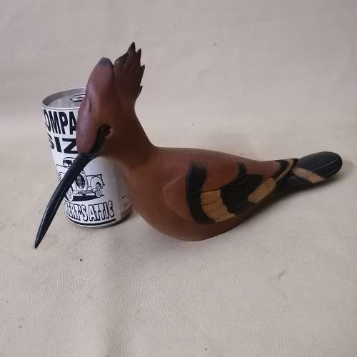 Feathers Gallery - Knysna, Hand Painted/Carved Wood Bird `Hoopoe` Limited Edition - 519/2000