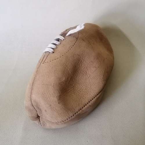 VINTAGE LEATHER RUGBY BALL