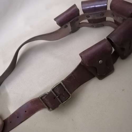Excellent WW1 British 1903 Pattern 5 Pocket Leather Bandolier
