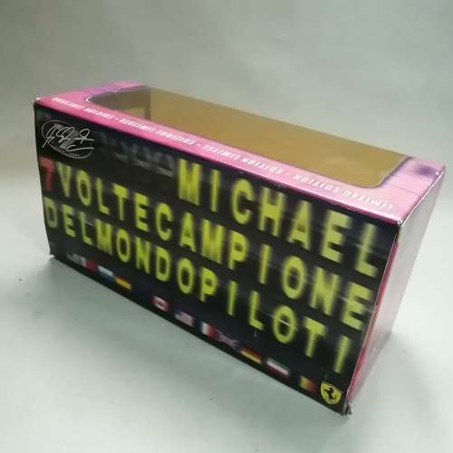 LIMITED EDITION MICHAEL SCHUMACHER 1/18 BOXED FERRARI (MINT COND)
