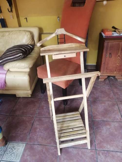 SOLID MERANTI DRESSING VALET WITH CUFFLINK DRAWER AND SHOE SHELF - INDIA
