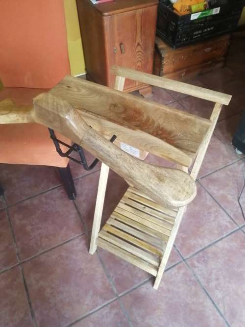 SOLID MERANTI DRESSING VALET WITH CUFFLINK DRAWER AND SHOE SHELF - INDIA