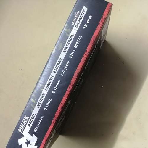 GUERRILLA BLOWBACK FULL METAL POLICE 1.4 JOULE (390 FPS) CO2 BB PISTOL