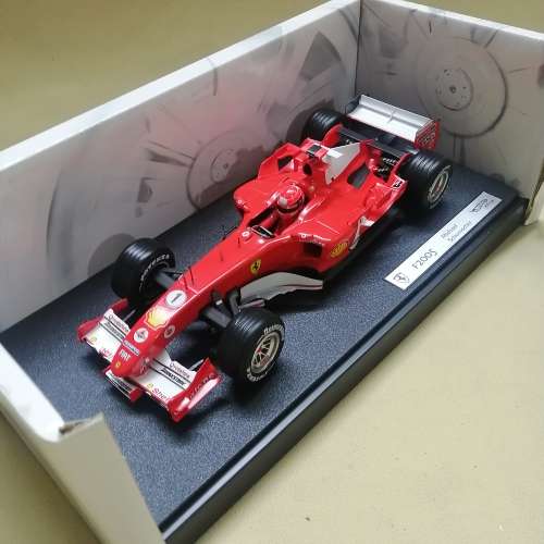 RARE HOT WHEELS MICHAEL SCHUMACHER F2005 FERRARI F1 CAR 1/18 - 2 OF 6 OF COLLECTION