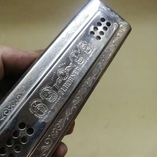 Vintage M. Hohner Echo Bell Metal Reeds Harmonica