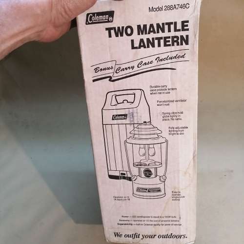 Vintage Coleman 288A746C 2 Mantle Gas Lantern With Carry Case (Like New) 2 of 2