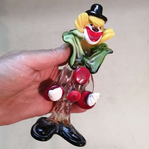 Magnificent Murano Italy Venetian Art Glass Clown 1 of 2