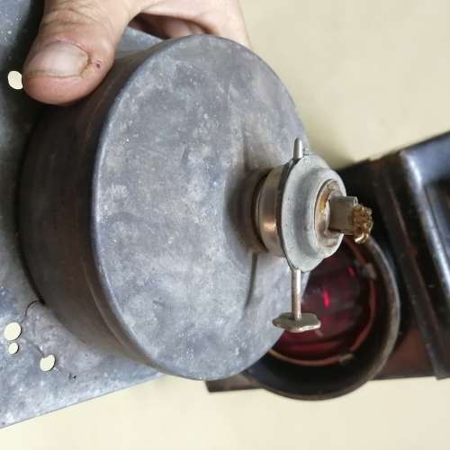 VINTAGE SOUTH AFRICAN RAILWAYS SIGNAL LAMP