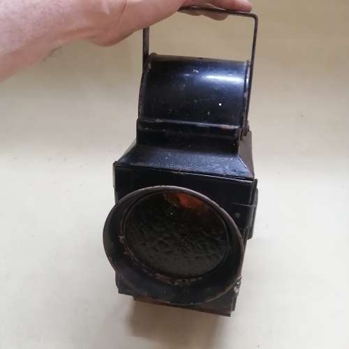 VINTAGE SOUTH AFRICAN RAILWAYS SIGNAL LAMP