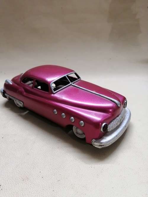 VINTAGE HUDSON BATTERY OPERATED TIN TOY CAR - JAPAN