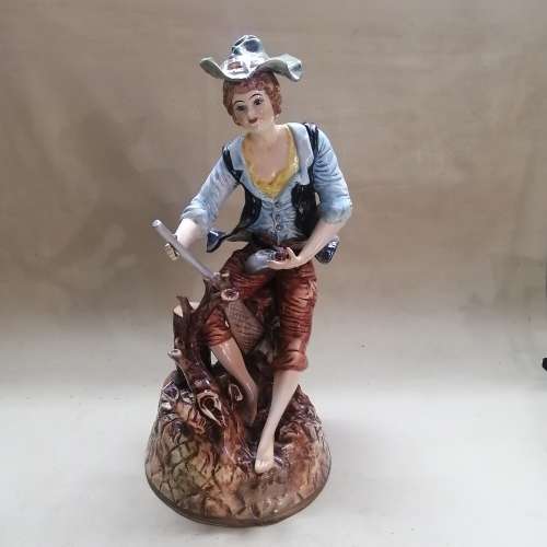ABSOLUTELY MAGNIFICENT FLAWLESS GIANT 100% ORIGINAL CAPODIMONTE ITALIAN PORCELAIN STATUE 570MM HIGH