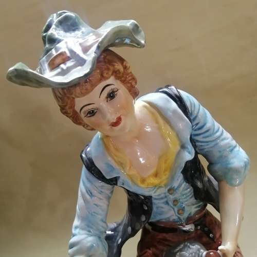 ABSOLUTELY MAGNIFICENT FLAWLESS GIANT 100% ORIGINAL CAPODIMONTE ITALIAN PORCELAIN STATUE 570MM HIGH