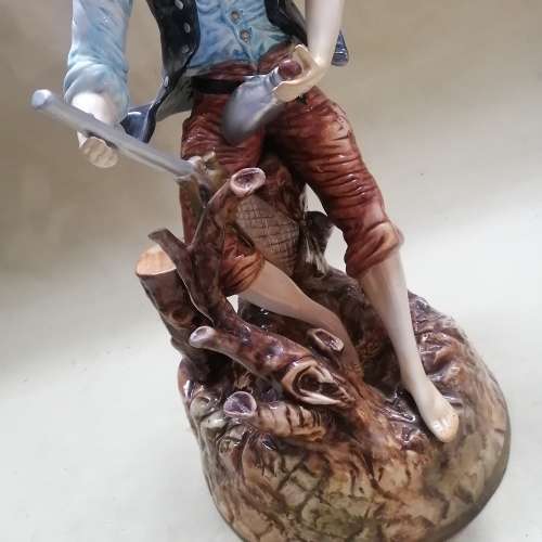 ABSOLUTELY MAGNIFICENT FLAWLESS GIANT 100% ORIGINAL CAPODIMONTE ITALIAN PORCELAIN STATUE 570MM HIGH