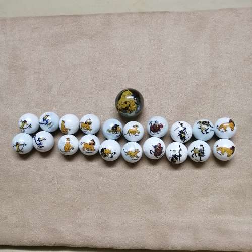 TWO COMPLETE SETS OF COLLECTORS DISNEY`S LION KING MARBLES