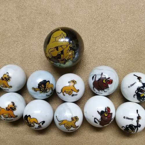 TWO COMPLETE SETS OF COLLECTORS DISNEY`S LION KING MARBLES