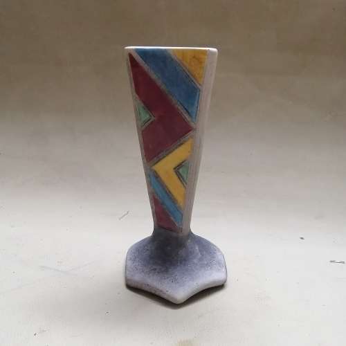 MAGNIFICENT!! ORIGINAL VINTAGE RAKU FLOWER VASE SCULPTURE