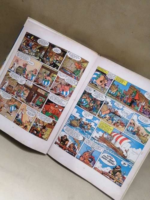 VINTAGE ASTERIX IN BRITAIN HARD COVER BOOK