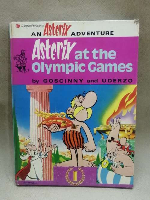VINTAGE ASTERIX AT THE OLYMPIC GAMES HARD COVER BOOK