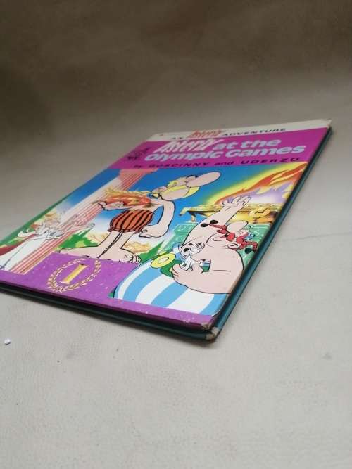 VINTAGE ASTERIX AT THE OLYMPIC GAMES HARD COVER BOOK