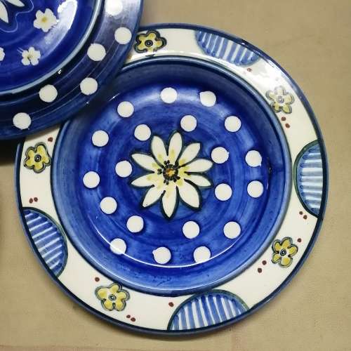 Five Handpainted Decorative Ceramic wall Plates By Ansie Aberdeen
