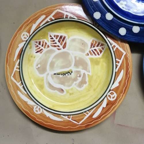 Five Handpainted Decorative Ceramic wall Plates By Ansie Aberdeen