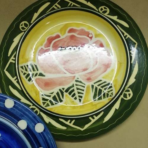 Five Handpainted Decorative Ceramic wall Plates By Ansie Aberdeen