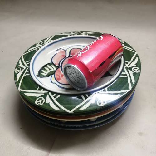 Five Handpainted Decorative Ceramic wall Plates By Ansie Aberdeen