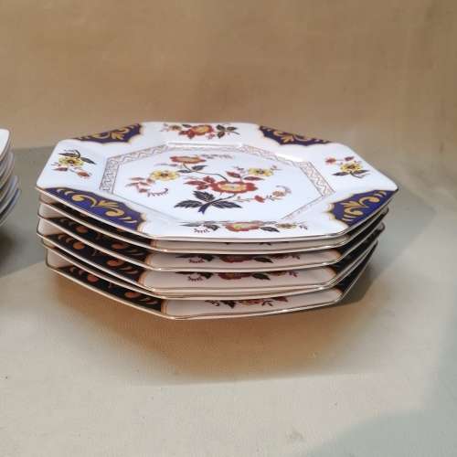 Exquisite!!! VINTAGE Mikasa Fine China `FAR EAST L6104 Octagonal 18 Piece Dinner Set